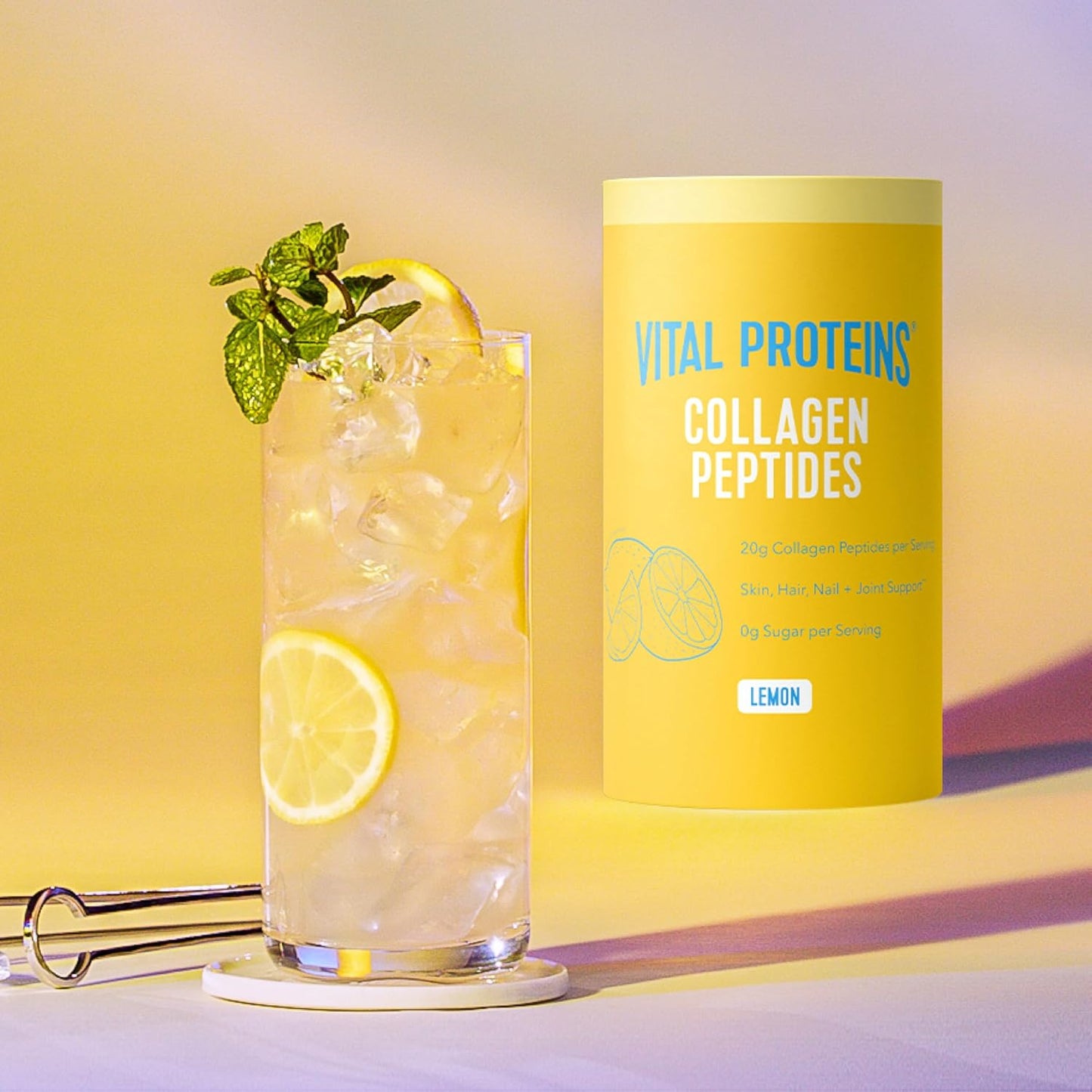 AMOURA Vital Proteins Lemon Collagen Peptides Powder | Beauty & Wellness Support