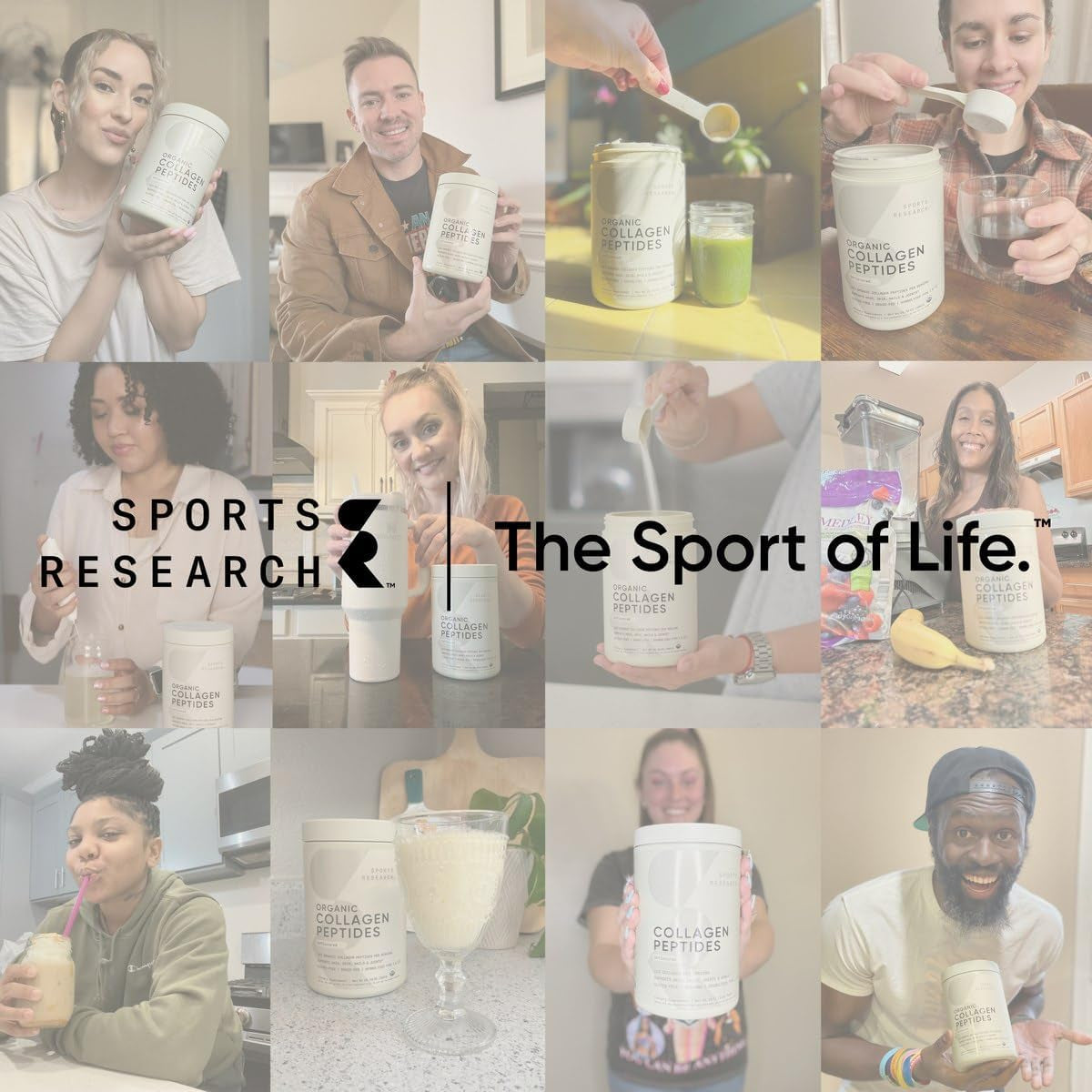 Sports Research Collagen Peptides Powder | Unflavored Daily Beauty & Wellness Support