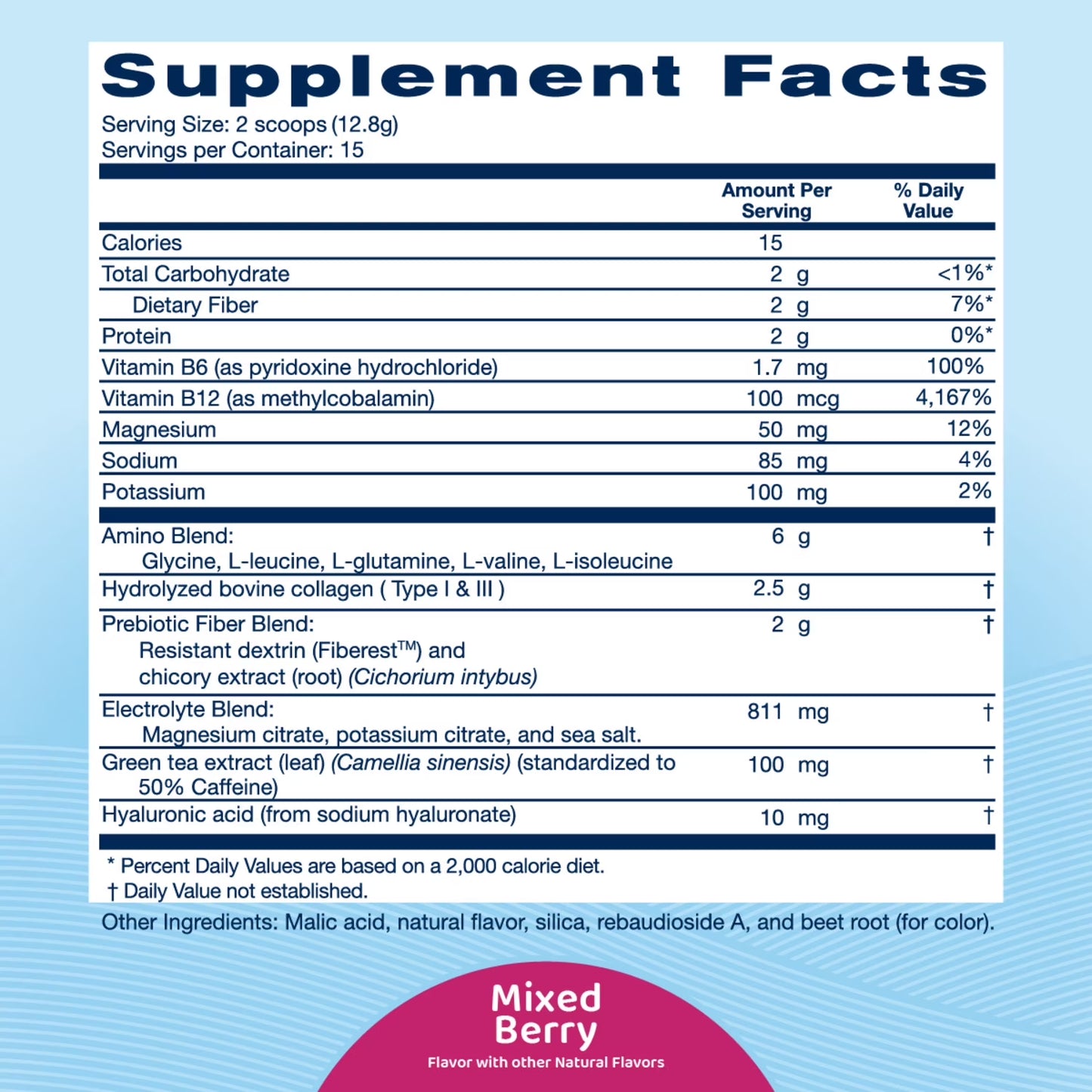 AMOURA Daily Hydration & Recovery Powder – Mixed Berry
