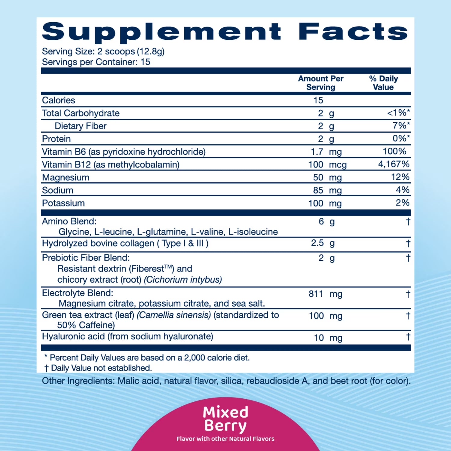 AMOURA Daily Hydration & Recovery Powder – Mixed Berry