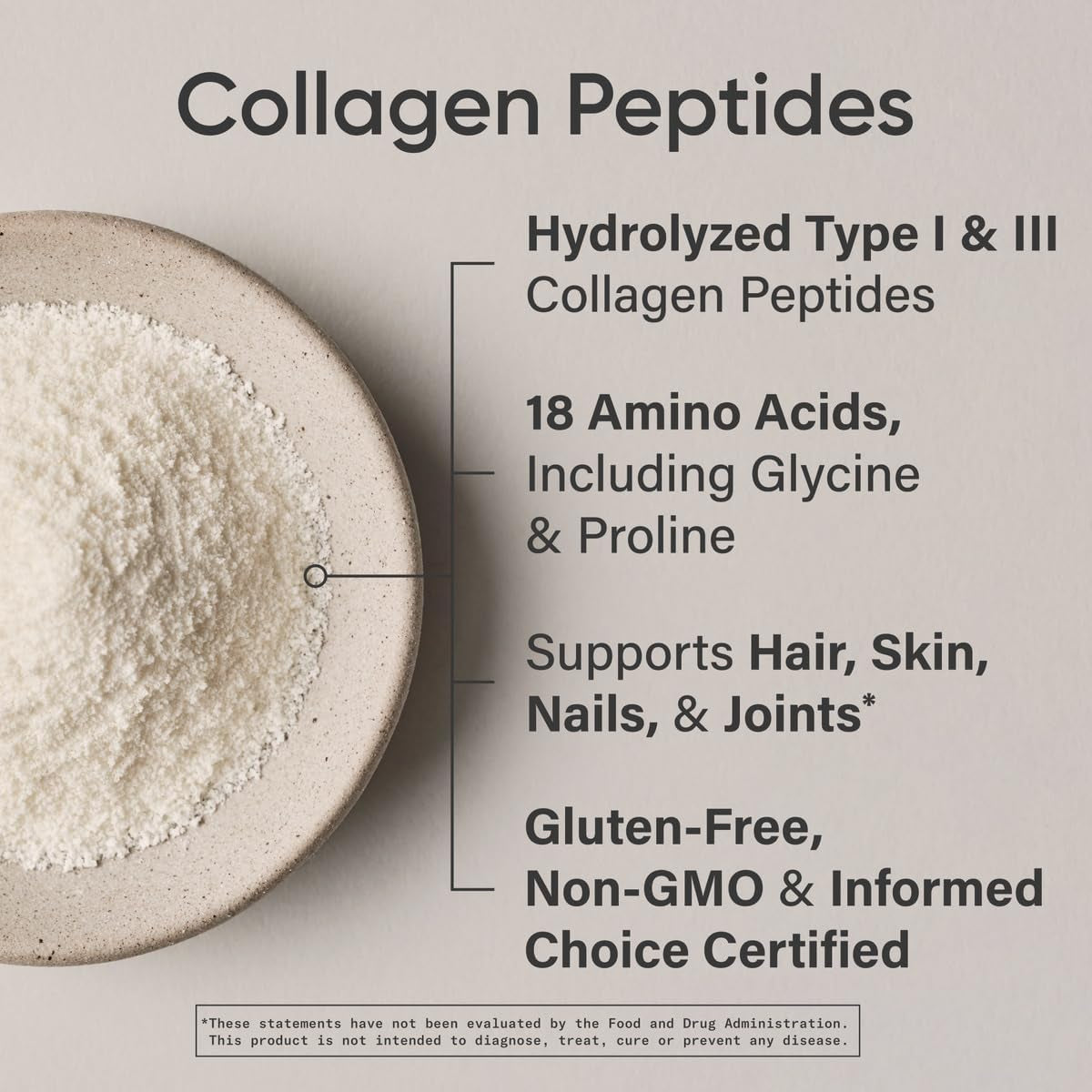 Sports Research Collagen Peptides Powder | Unflavored Daily Beauty & Wellness Support