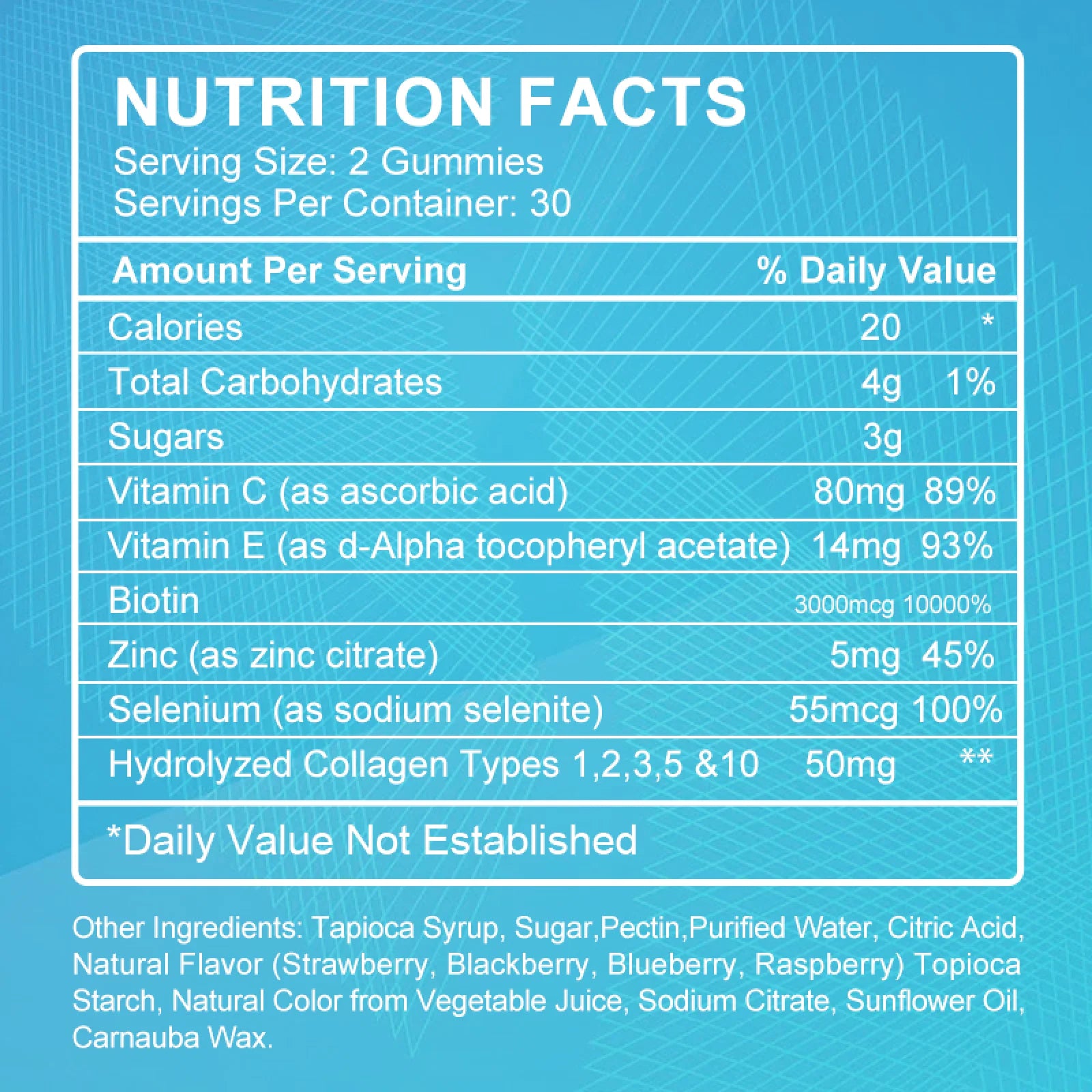 AMOURA Multi Collagen Beauty Gummies | 5 Types of Collagen + Hair, Skin & Nail Support