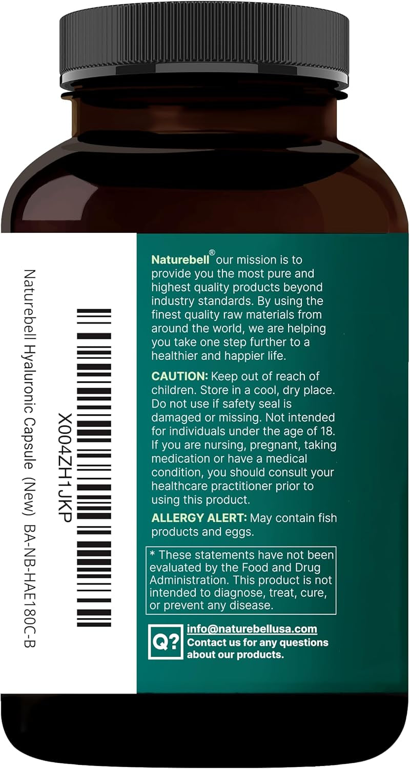 NatureBell Hyaluronic Acid 2,000mg + Collagen & MSM | Advanced Beauty & Joint Support