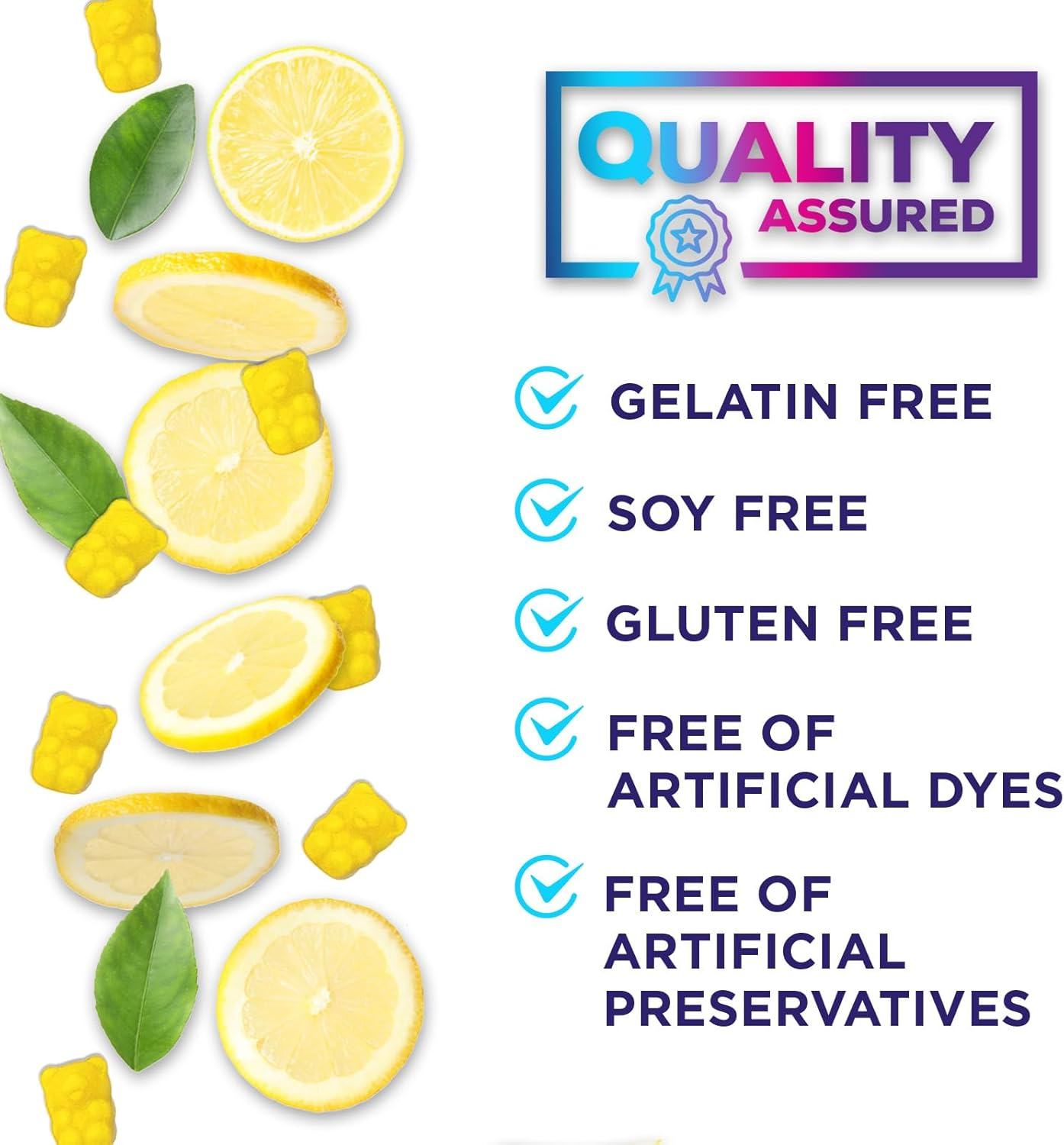 AMOURA Hydration Electrolyte Gummies – Lemon Flavor | Daily Electrolyte Replenishment